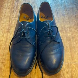 Navy Dr Martens 1461 Mono Smooth Leather Oxfords